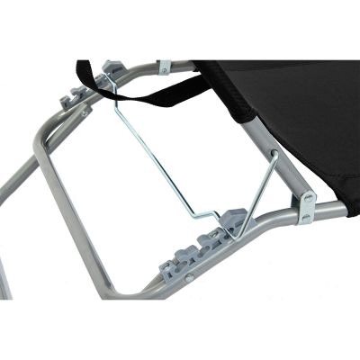 5. FOLDABLE CAMPING BED BLACK