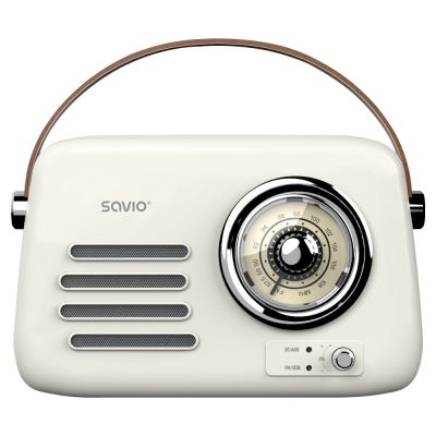 3. SAVIO PORTABLE RADIO WHITE RS-02