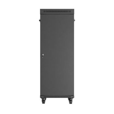8. Lanberg 19" 32U 600x1000 black floor-standing rack cabinet with glass doors (flat pack)