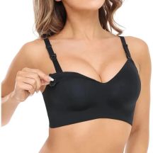 Momcozy Maternity and Nursing Bra YN21 Black 2XL