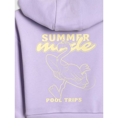 10. Girls' loose sweatshirt with hood 4F 4FJRSS26TSWSF2936-52S
