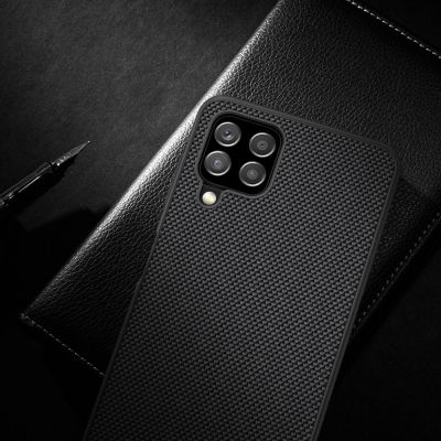 15. Nillkin Textured Case durable reinforced case with gel frame and nylon back for Samsung Galaxy A22 4G black