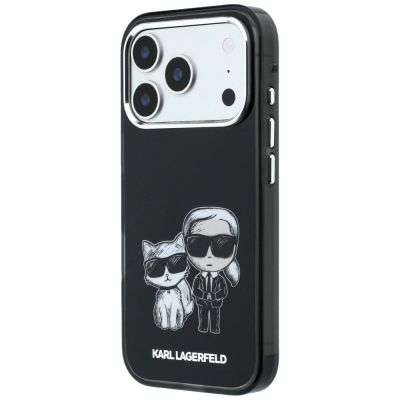 2. Karl Lagerfeld IML Karl&Choupette Bodies Sketch Print MagSafe Case for iPhone 17 Pro Max / 18 Pro Max - Black