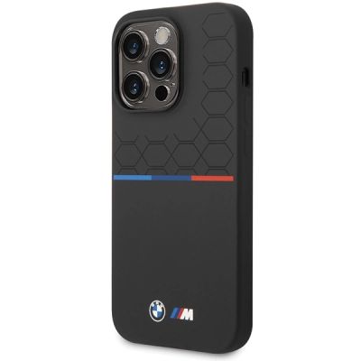 2. BMW Silicone Pattern iPhone 15 Pro Max Case - Black