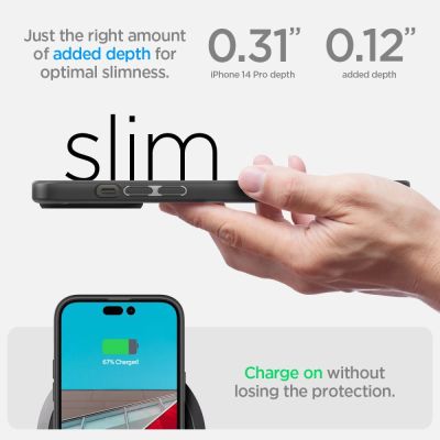 10. Spigen Ultra Hybrid iPhone 14 Pro Case - Matte Black