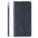 5. Magnet Strap Case for iPhone 12 Pro Max Pouch Wallet + Mini Lanyard Pendant Blue