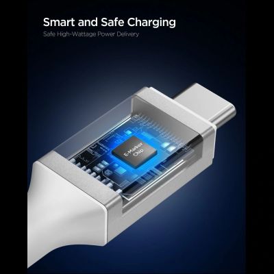 3. Spigen EB24012CC USB-C Cable 240W 120cm - White