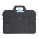 21. RIVACASE 17.3" TEGEL LAPTOP BAG, BLACK, WATER-RESISTANT MATERIAL, COMPARTMENTS FOR 10.1" TABLET, SMARTPHONE, DOCUMENTS AND ACCESSORIES