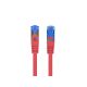 2. LANBERG PATCHCORD S/FTP CAT.6A 0.5M RED LSZH CCA (FLUKE PASSED) PCF6A-10CC-0050-R