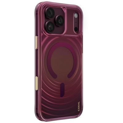 Uniq Coehl Vela Magnetic Charging Case for iPhone 18 Pro Max / 17 Pro Max - Burgundy