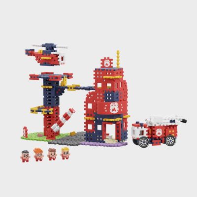 4. Marioinex Mini Waffle Building Blocks - City: Fire Station, 280 pieces