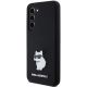 2. Karl Lagerfeld Silicone Choupette Metal Pin case for Samsung Galaxy S23 - black