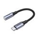 Ugreen AV161 adapter for headphones mini jack 3.5 mm (female) / USB-C (male) 10 cm - gray