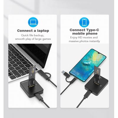 7. GEMBIRD M.2 SATA & NVME SSD DOCKING STATION BLACK