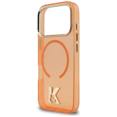 6. Karl Lagerfeld IML K Head Logo MagSafe Case for iPhone 17 Pro - Orange