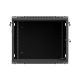 24. Lanberg 19" 9U 600x600 black wall-mounted rack cabinet with perforated doors (flat pack)