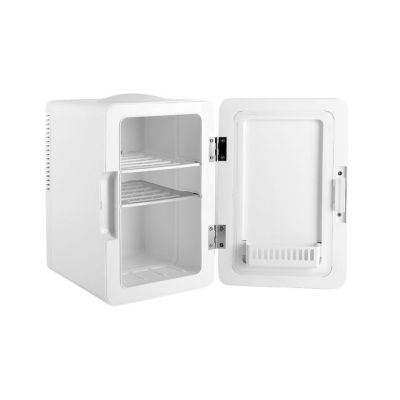 3. Mini fridge with LED makeup mirror ELLE 4L white
