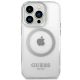 3. Guess GUHMP14LHTRMS iPhone 14 Pro 6.1" silver/silver hard case Metal Outline Magsafe