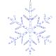 2. SNOWFLAKE DECORATIVE HANGING 40LED WHITE