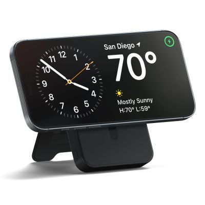 5. Satechi OntheGo Powerbank 10K - Magnetic Powerbank with Stand 10k mAh Compatible with MagSafe and Qi2 (Black)