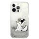 3. Karl Lagerfeld Liquid Glitter Choupette Fun case for iPhone 13 Pro Max 6.7" - silver