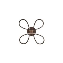 LED ceiling lamp FLY 40CM 3000K MATT BLACK
