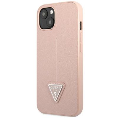 3. Guess GUHCP14MPSATLP iPhone 14 Plus 6,7 "pink / pink hardcase SaffianoTriangle Logo