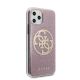 5. Guess GUHCN58PCUGLPI iPhone 11 Pro różowy/pink hard case 4G Circle Glitter