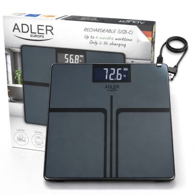 7. ADLER AD 8194s stripes bathroom scale