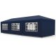 7. PE GARDEN CATERING TENT PAVILION 9x3M + 8 WALLS NAVY BLUE