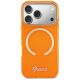 3. Guess IML Script Metal MagSafe Case for iPhone 17 Pro Max - Orange