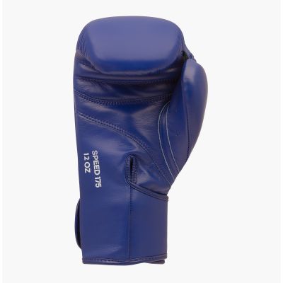 10. Adidas SPEED 175 leather boxing gloves blue