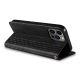 10. Magnet Strap Case for Samsung Galaxy S23 Ultra Flip Wallet Mini Lanyard Stand Black