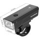 2. Rockbros 24510003001 Front Bike Light 260 lm + USB-C - USB-A Cable - Black