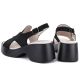4. Women's leather sandals on a black platform S.Barski 7005