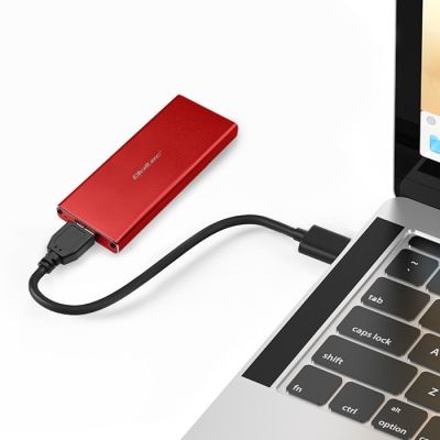 3. QOLTEC M.2 SSD CASE | SATA | NGFF | USB 3.0 | SUPER SPEED 5GB/S | 2TB | RED