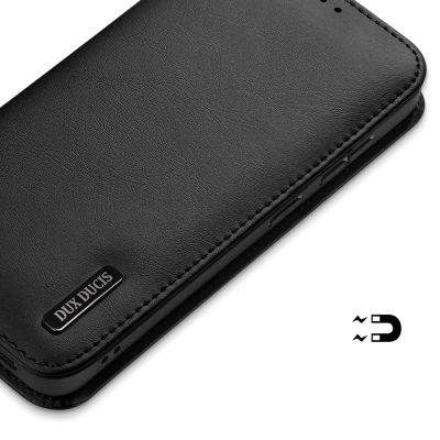 6. Dux Ducis Hivo Samsung Galaxy S25 Edge Case with Flip and RFID Protection - Black