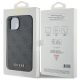 8. Guess 4G Metal Gold Logo Case for iPhone 15 / 14 Plus - Gray