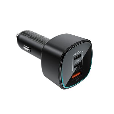 2. Acefast B18 200W Car Charger 2x USB-C + USB-A - Black