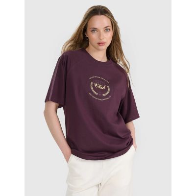 Women's oversize printed T-shirt 4F 4FRSS25TTSHF2791-50S