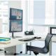 7. Fellowes Ergonomics Freestanding Dual Monitor Arm - Vertical Seasa - Former Professional Series™