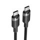 2. USB-C to USB-C Vention Braided Cable 3A 480Mbps 60W PD 2m Black