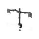 11. DIGITUS DOUBLE DESK MOUNT WITH CLAMP 2XLCD MAX. 32" MAX. LOAD 2X 8KG TILT AND SWIVEL BLACK DA-90400