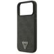 6. Guess Leather 4G Triangle Strass MagSafe Case for iPhone 17 Pro Max / 18 Pro Max - Black