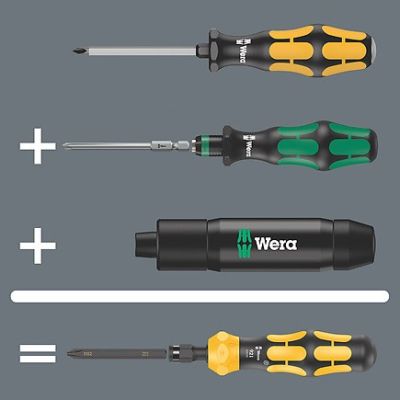 7. Wera impact screwdriver with 18-piece bit set in Kraftform Kompakt 900 Set1 case
