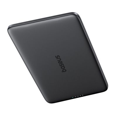3. Baseus PicoGo AM41 Ultra-Slim 5000mAh 20W MagSafe Compatible Power Bank with Baseus Simple USB-C 60W 30cm Cable - Black