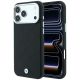 BMW Sign Deboss Quilted Metal Logo MagSafe Case for iPhone 18 Pro / 17 Pro - Black