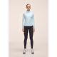 4. CASALL Women's Serene Half Zip Long Sleeve T-Shirt, Blue