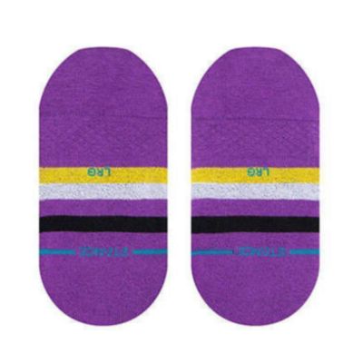 3. LA Los Angeles Lakers NBA St No Show Low-Top Socks - A145C22LAK-PUR