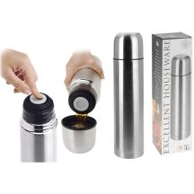 SILVER 1000ML TRAVEL THERMOS